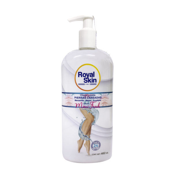Crema para piernas cansadas con efecto Maxi Fresh, menta, eucalipto y manzanilla, en envase de 460 ml