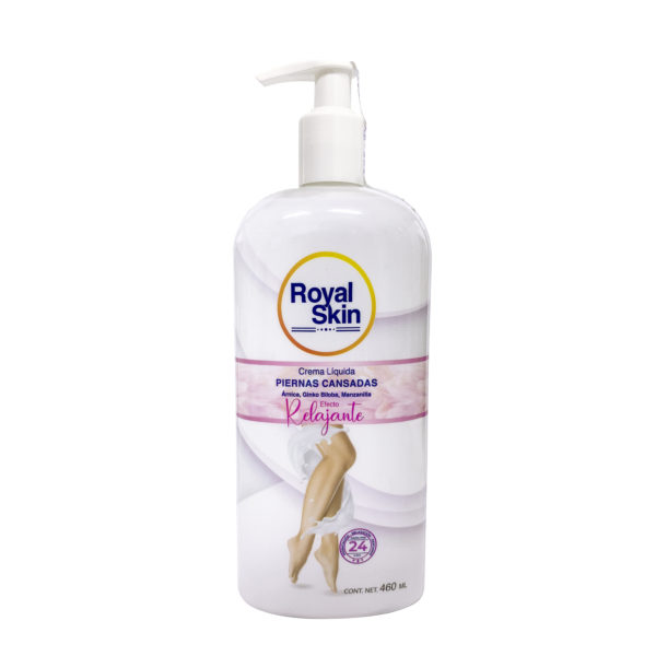 Crema para piernas cansadas con efecto relajante, manzanilla y ginkgo biloba, en envase de 460 ml