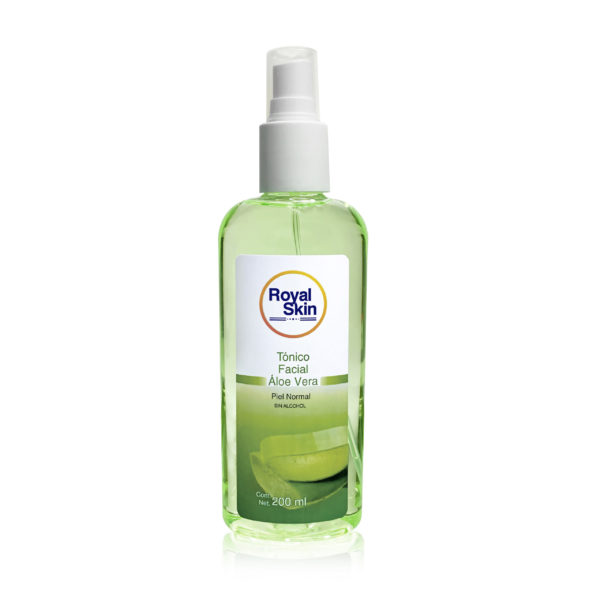 Texto alternativo: Tónico facial con aloe vera en envase de 200 ml