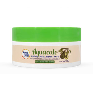 Crema facial hidratante con extracto de aguacate y vitamina E en envase de 130 g.