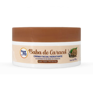 Crema facial hidratante con extracto de baba de caracol en envase de 130 ml